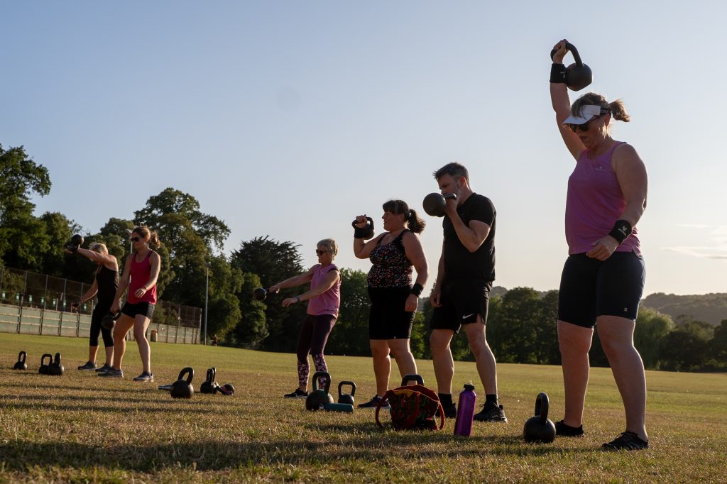 “Kettlebell strength session for over-40s in Bristol”